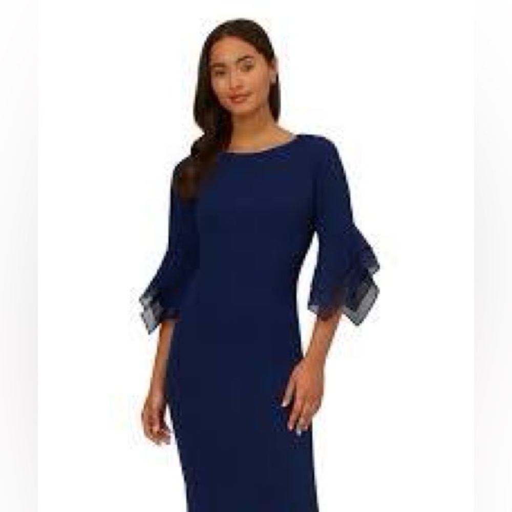 Tiered Organza & Knit Crepe Sheath Dress
Adrianna Papell
